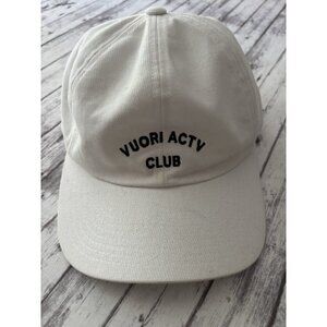 Vuori ACTV Club Dad Hat Baseball Cap White Active Adjustable